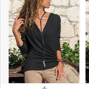 Long sleeve Crossover top